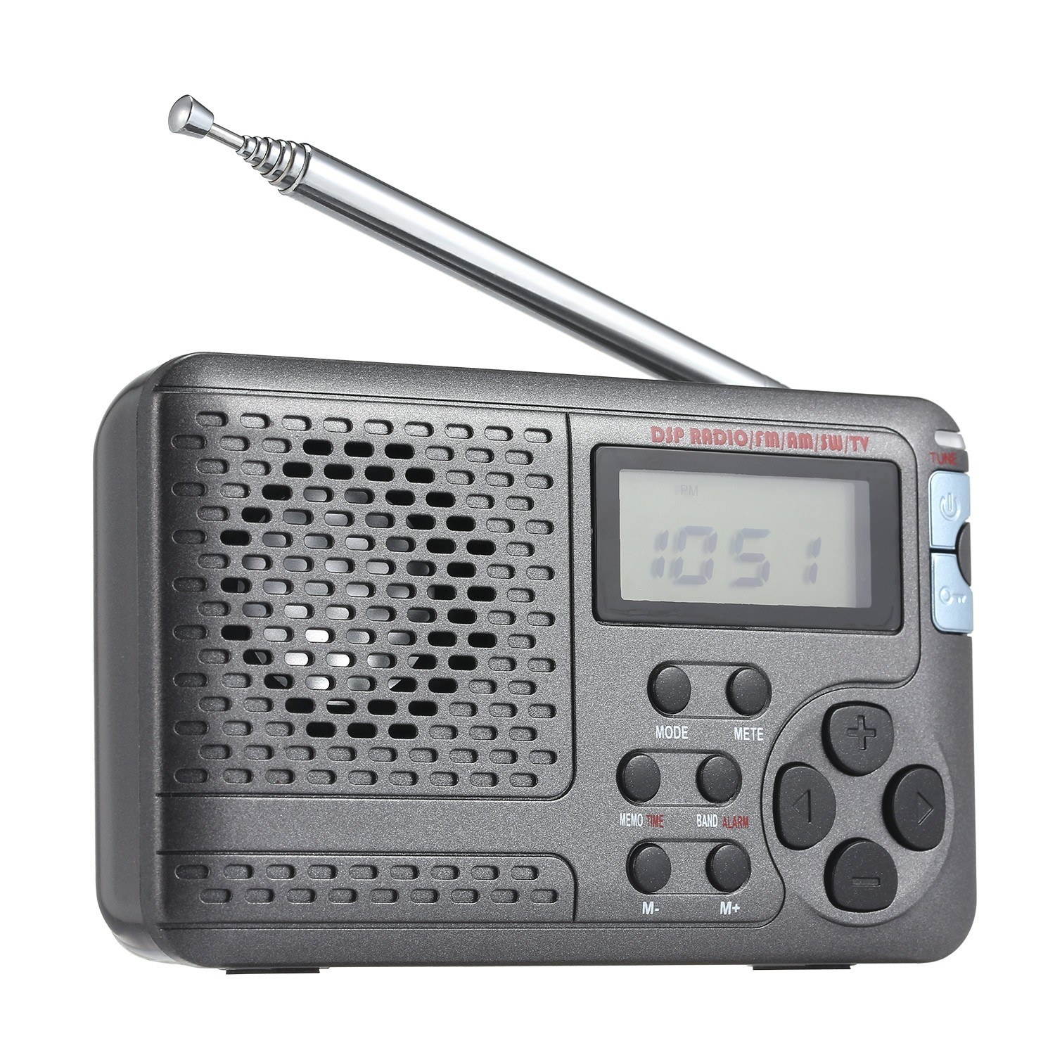 Portable Radio AM/FM/SW Pocket Radio with LCD Screen Multi-band Digital Stereo DSP Radio Receiver