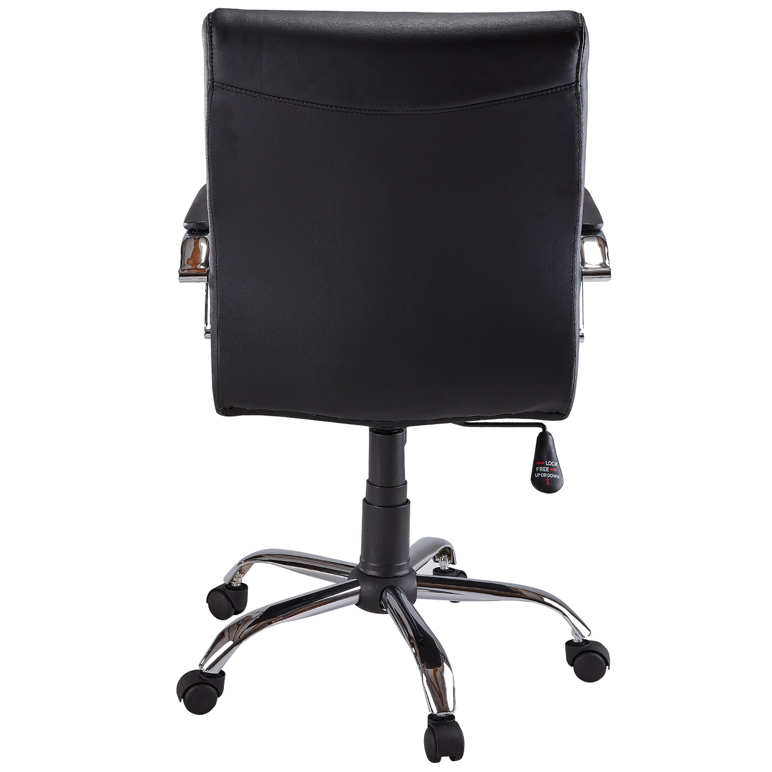 PU Leather Executive Conference Desk Chair High Back Office Chair Adjustable Swivel Chair With Arms White