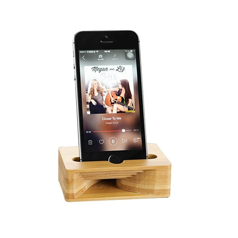 Wooden Cell Phone Stand  Phone Holder Wooden Sound Amplifier for iPhone 7 7Plus 6 6Plus Samsung and Cell Phone