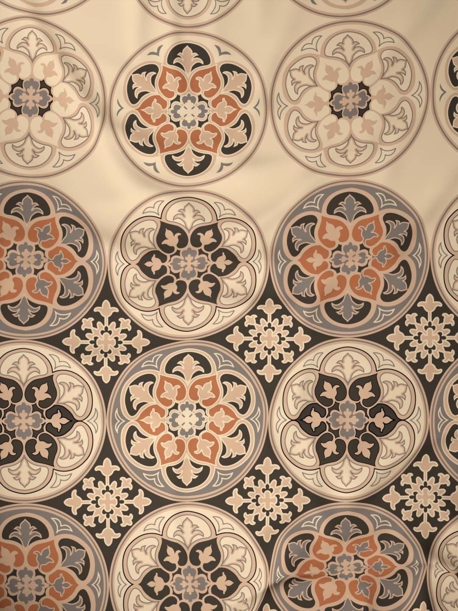 Raymond Home Shubham Brown 120 TC Cotton King Bedsheet with 2 Pillow Covers