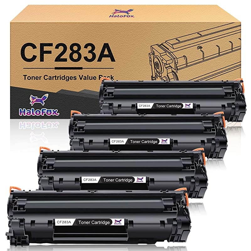 Compatible Toner Cartridge Replacement for HP 83A CF283A Work with HP Laserjet Pro MFP M201dw M225dw M125nw M127fw M127fn Printer (Black,4-Pack)