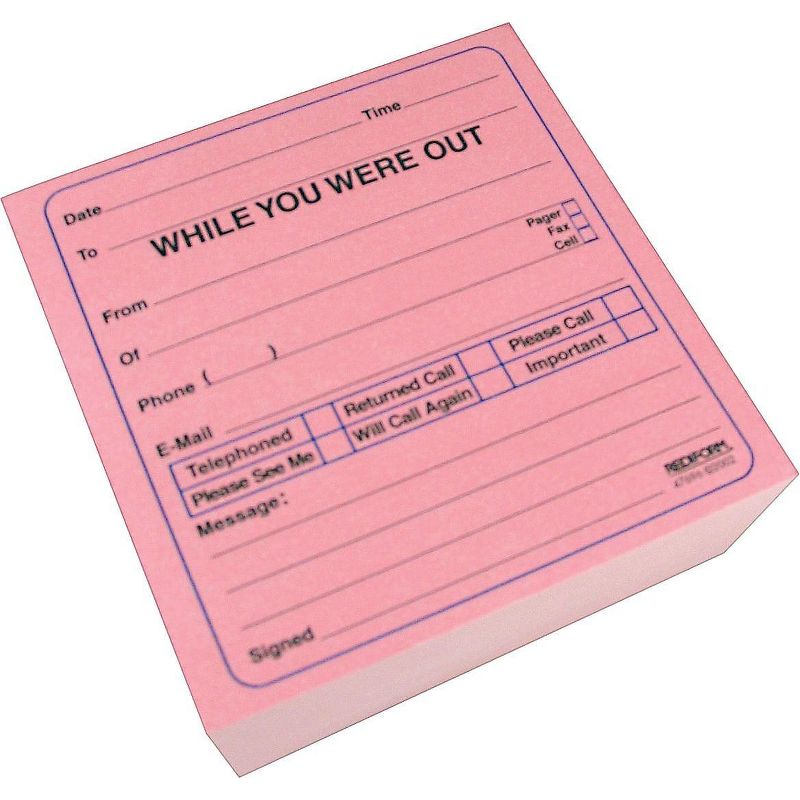 Rediform While You Were Out Self-Sticking Mega Message Cube 4 x 4 512 Forms 47696