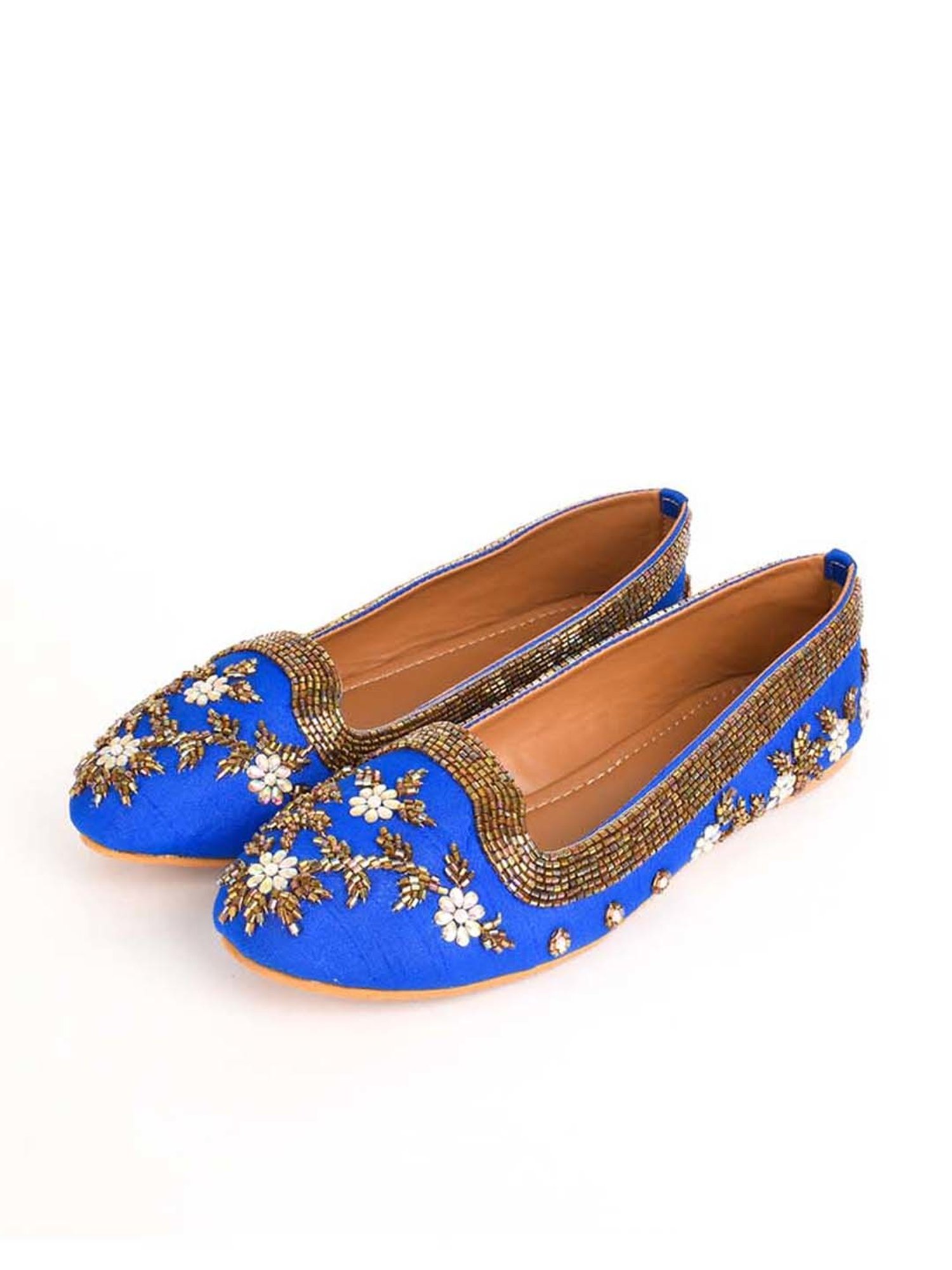 Sole House Women's Blue Flat Ballets