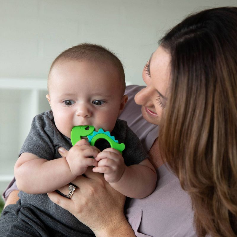 Bumkins Silicone Teether Dinosaur