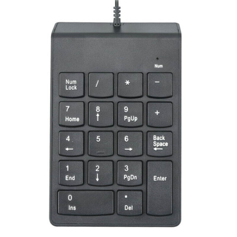 Vicabo 18 Keys Wired USB Numeric Keypad, Mini Digital Keyboard for IMac/MacBook Air/Notebook/Desktop