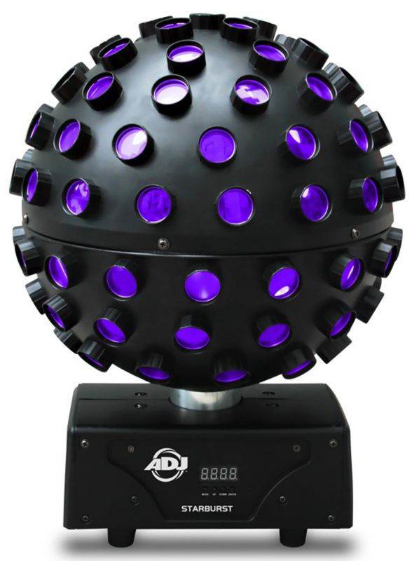 2 American DJ Starburst LED Spheres Multi Color Shooting Beam DJ Lighting Effect