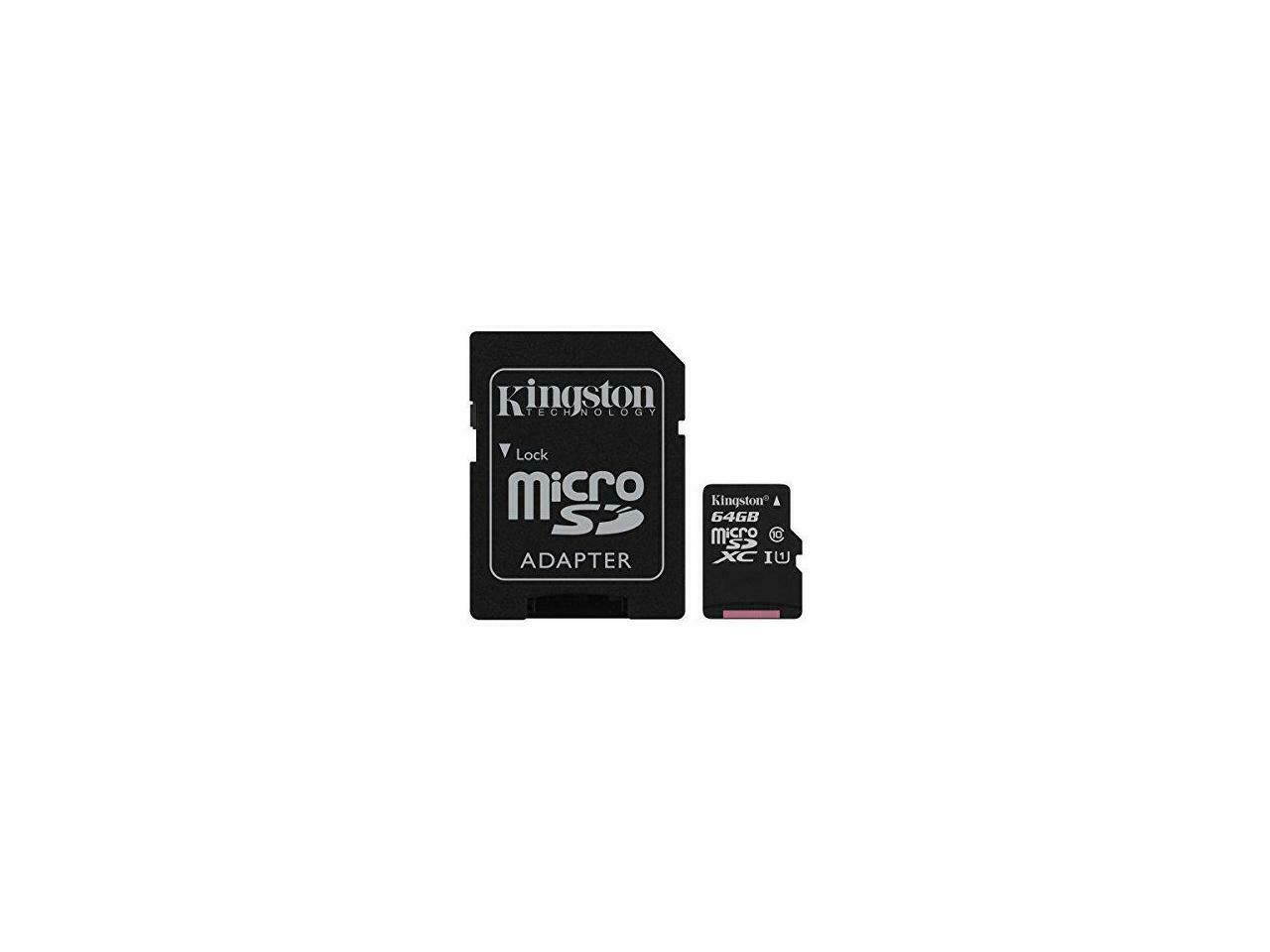 Kingston Canvas Select 64GB microSDHC Class 10 UHS-I 80MB/s Flash Memory Card