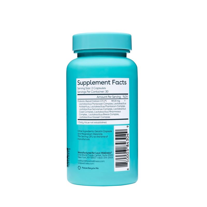 Love Wellness Good Girl Probiotic Dietary Supplements - 60ct