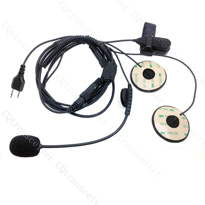 F1 Racing Helmet Heaset mic for Icom Portable radio IC-F14 IC-F24