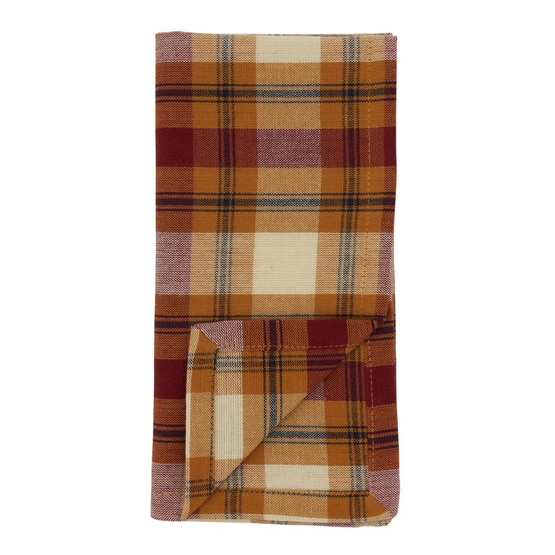 Saro Lifestyle Large Plaid Cotton Table Napkins (Set of 4)