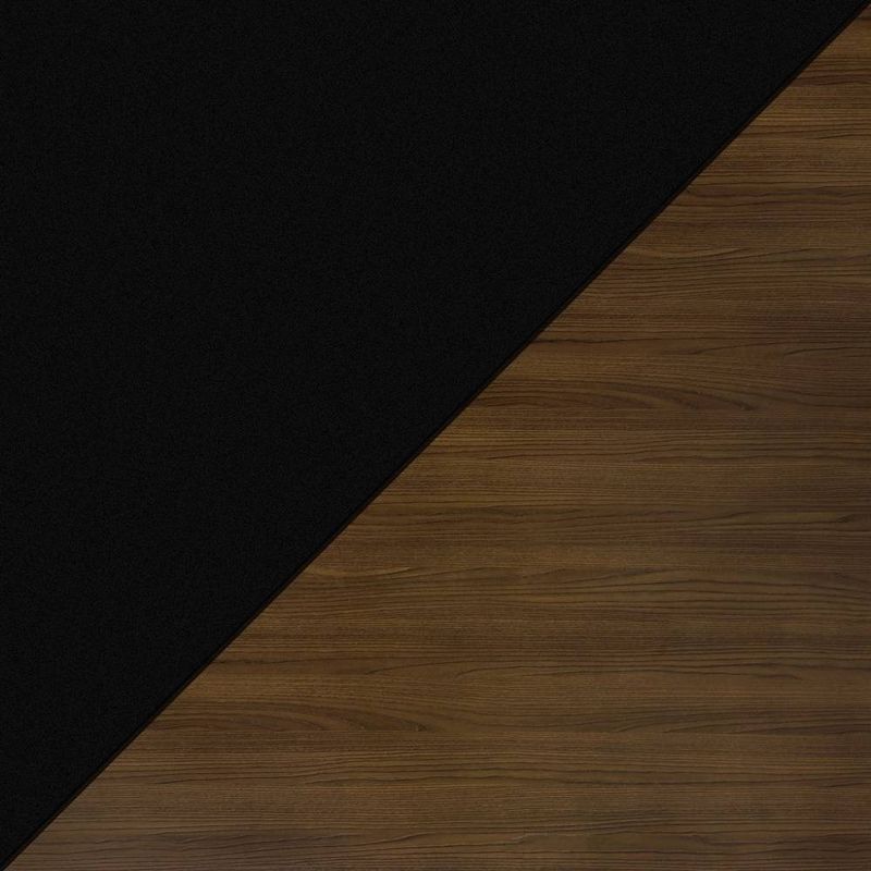 71" Mallorca Bookshelf Black/Dark Brown - Chique