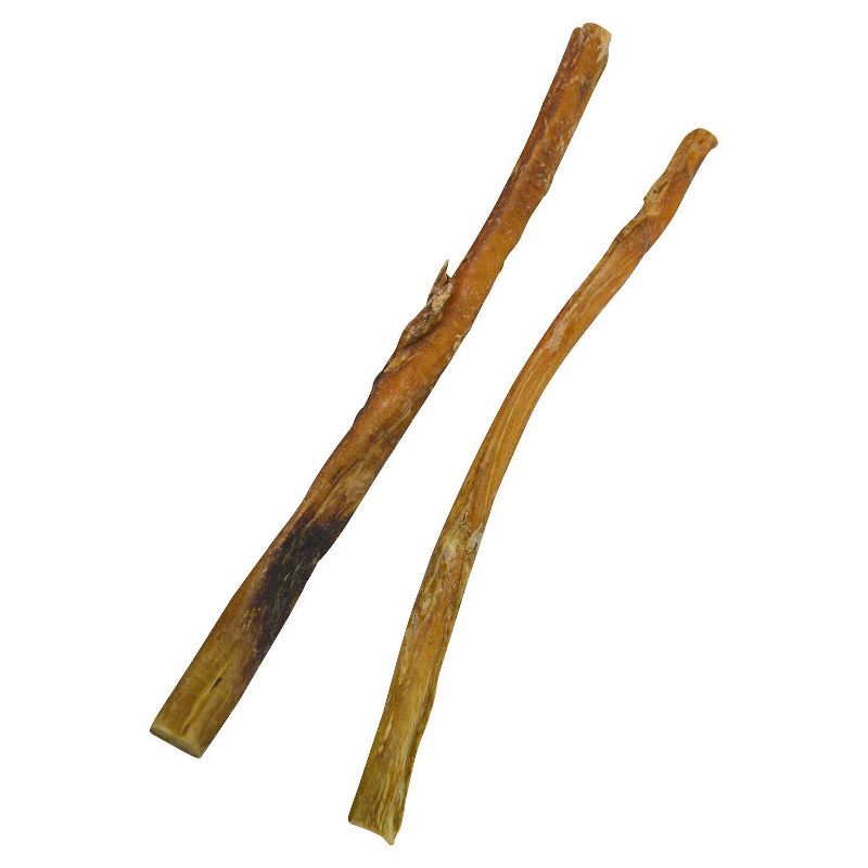 QT Dog Steer Jerky 12" Natural Premium Water Buffalo Bully Beef Stick Dog Treat -2pk