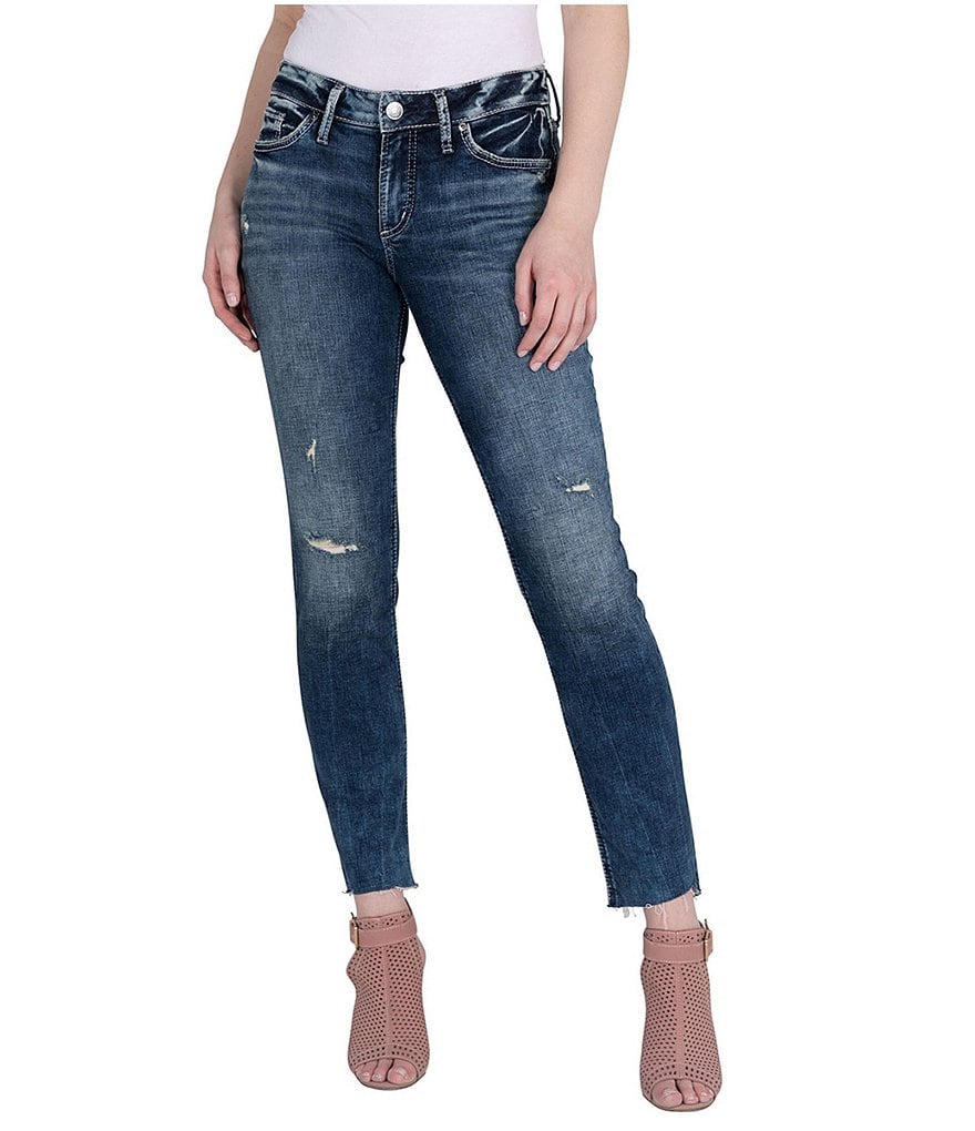 Silver Jeans Co. Highly Desirable Raw Edge Straight Jeans