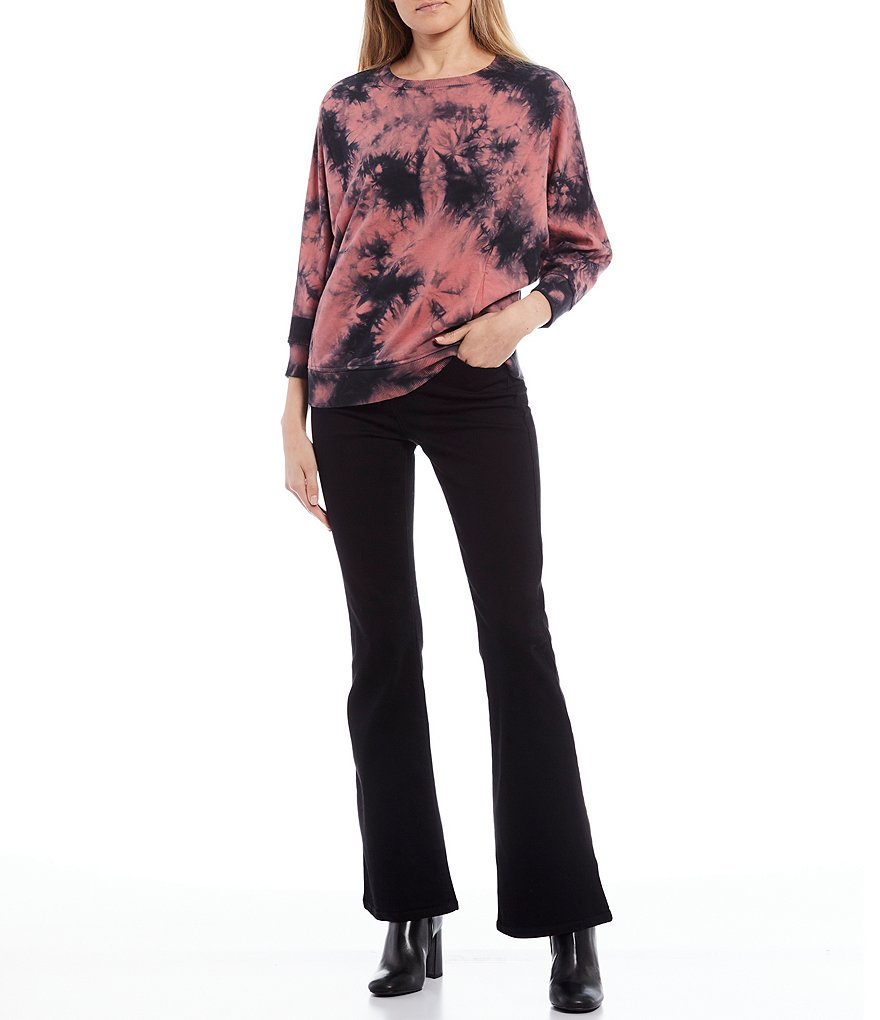 YMI Jeanswear Love Mid Rise Fray Hem Flare Jeans