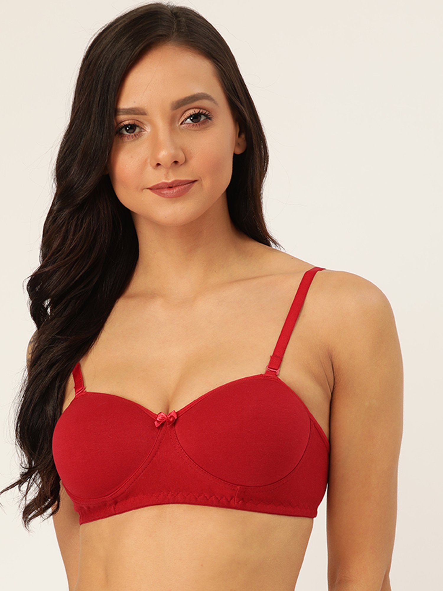 Lady Lyka Multicolor Non Wired Padded T-Shirt Bra (Pack of 2)