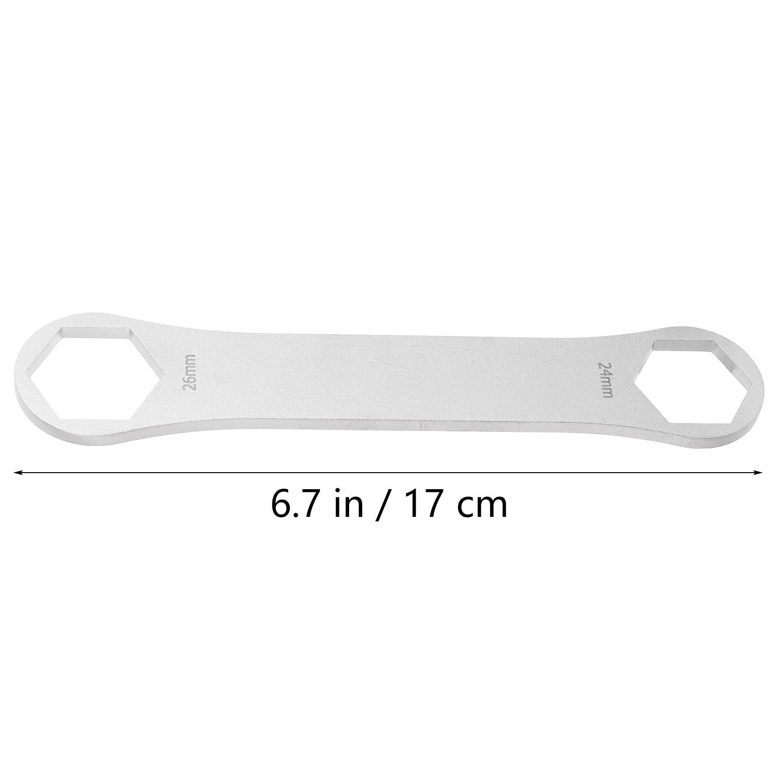 Stainless Steel Front Fork Cap Spanner Double Head 27/28mm Hex Fork Cap Remover