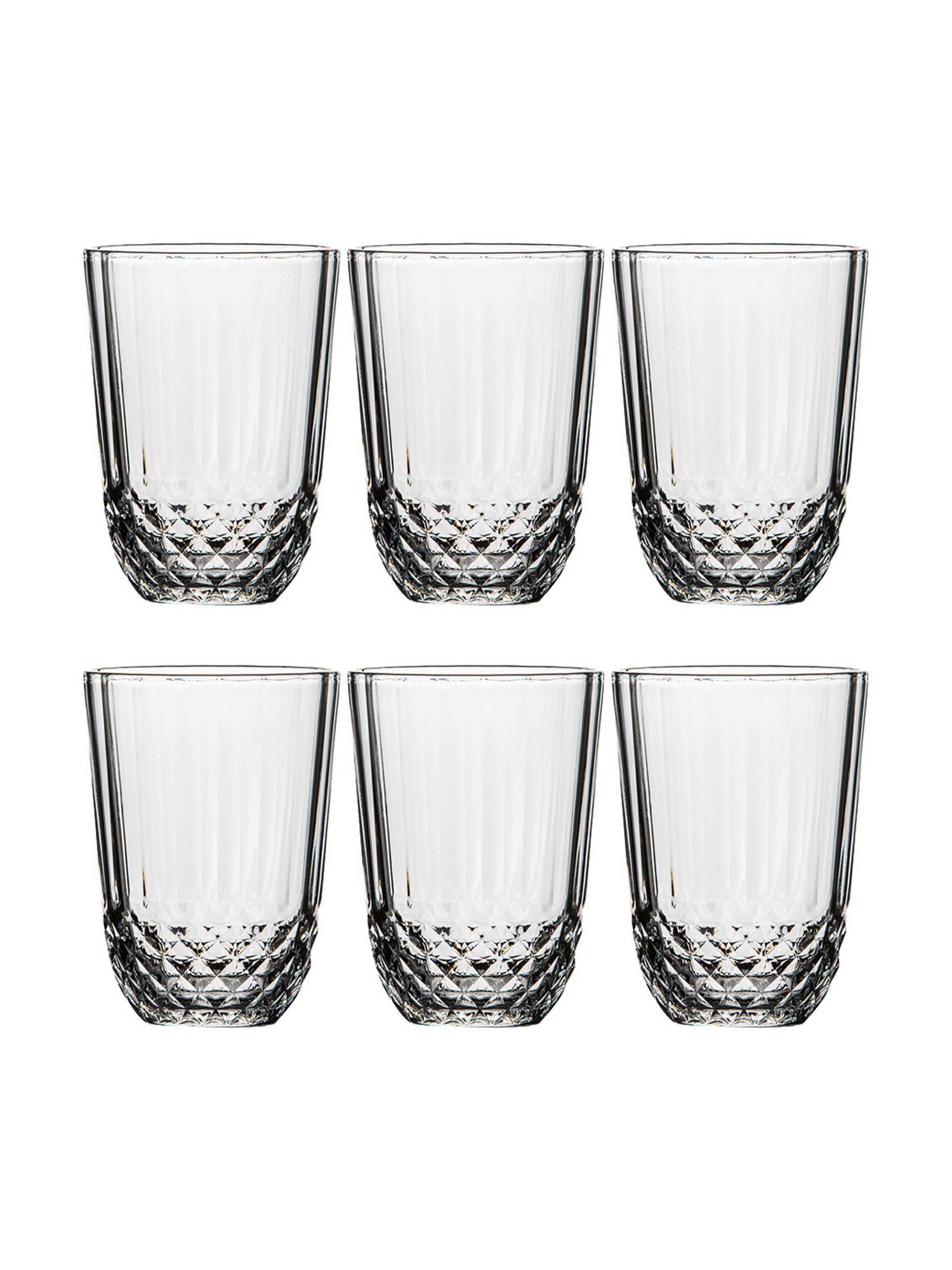 Pasabahce Transparent Glass Diony Tumbler - Set of 6 (255ml)