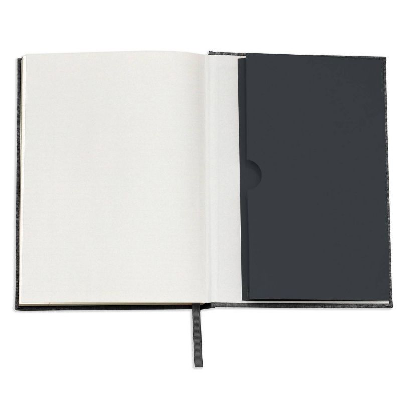 Wit & Delight Lined Journal Black Linen Note to Self
