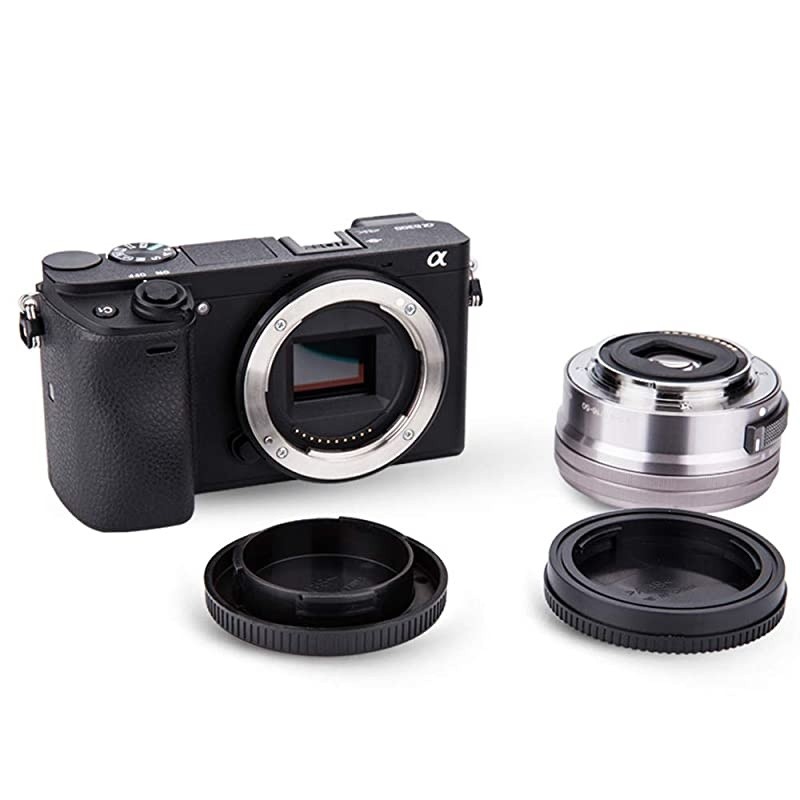 Cap and Rear Lens Cap Kit for Sony Alpha Series and NEX Series EMount Camera Lens for Sony A7C A7 A7II A7III A7S A7SII A7SIII A7R A7RII A7RIII A7RIV A6600 A6500 A6400 A6300 A6100 A6000 A5100