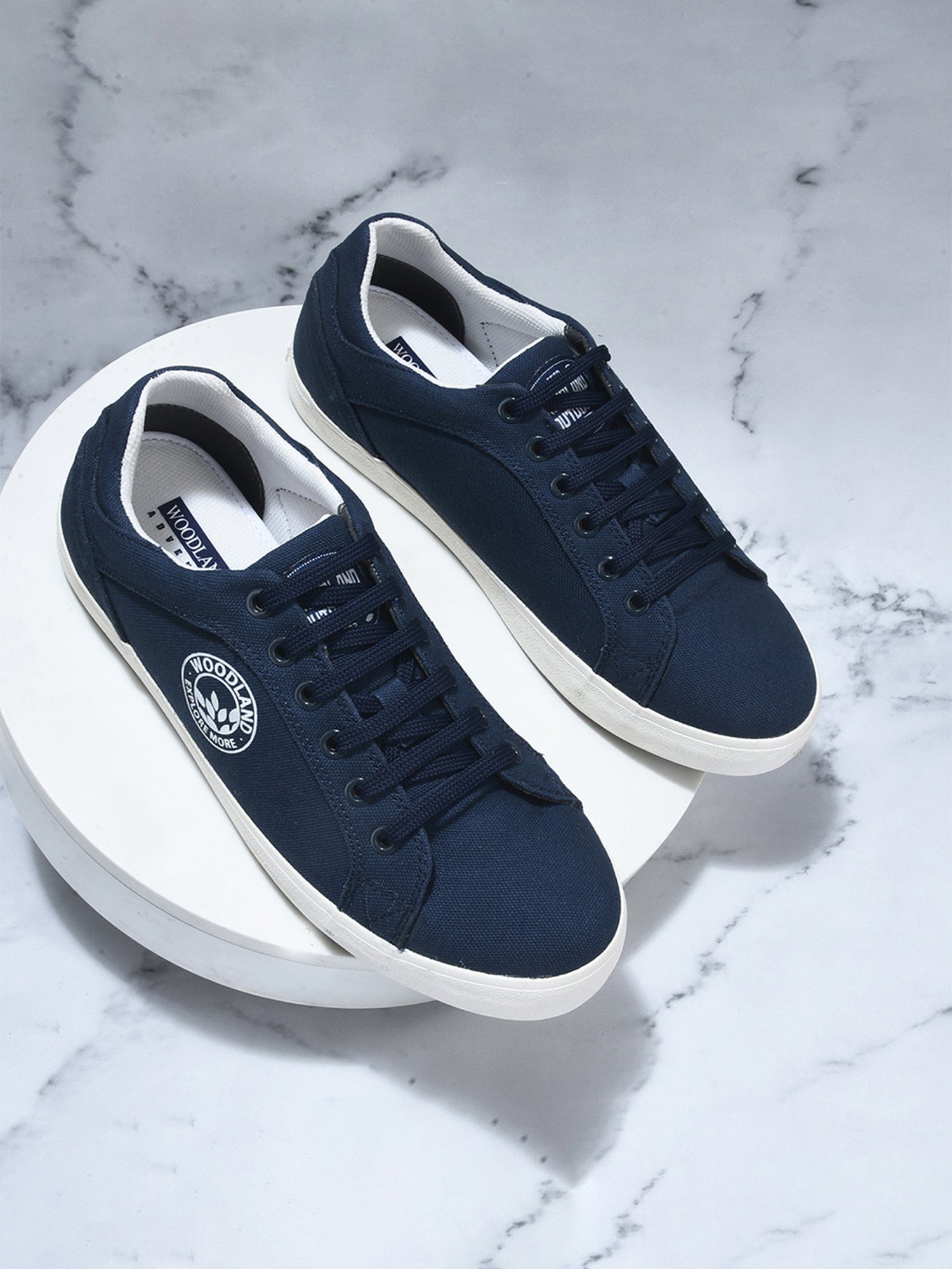 Woodland Men's Navy Casual Sneakers