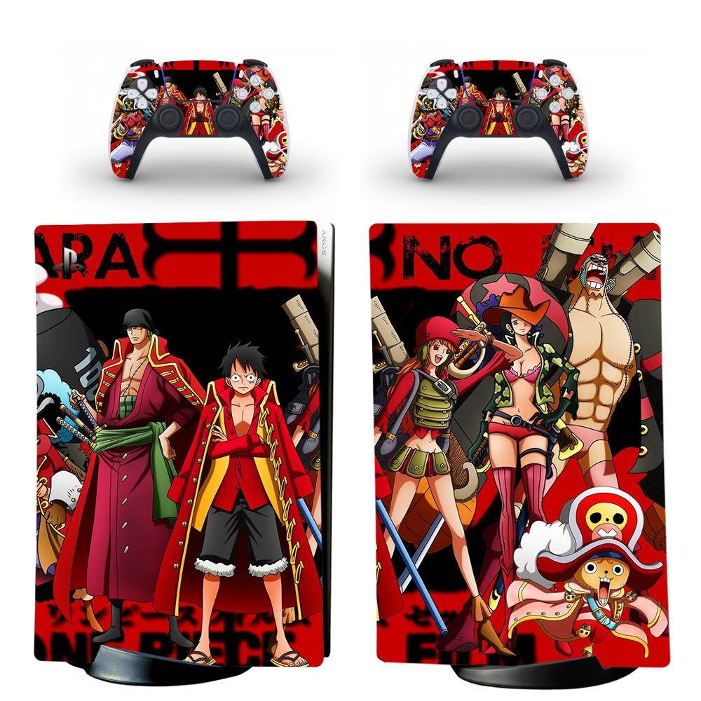 One Piece Luffy PS5 Digital Edition Skin Sticker for PlayStation 5 Console and Controllers PS5 Skin Sticker Decal