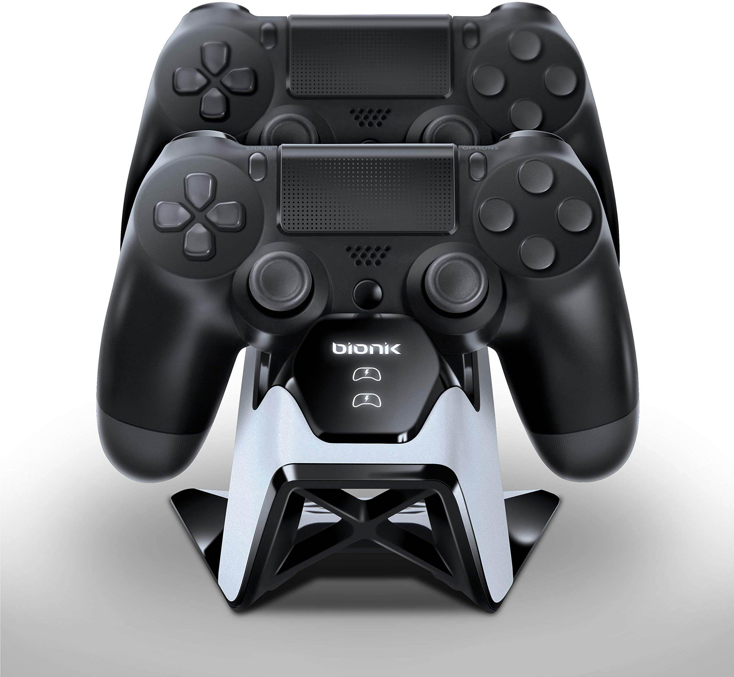 Bionik Power Stand PS4 DualStock Controllers Charger Stand Dock for PlayStation 4