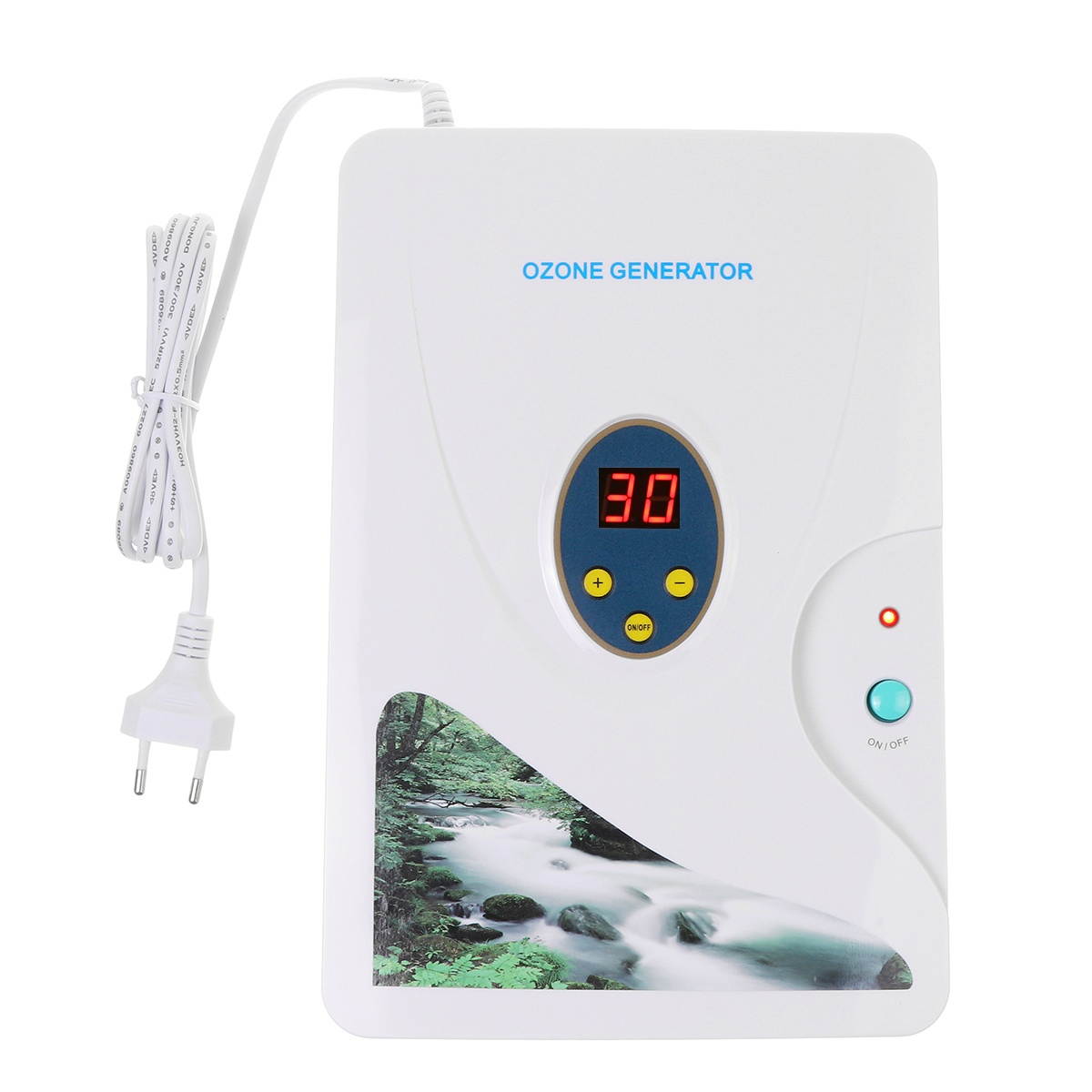 Ozone Air Purifier for Small Household Appliances Fruit and Vegetable Cleaning Machine-EU Plug/B