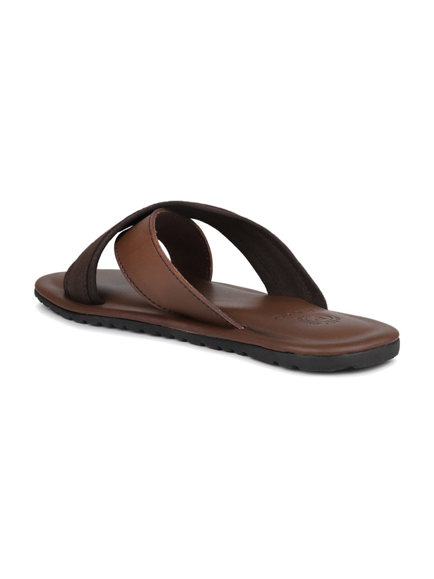 Privo by Inc.5 Men's Brown Cross Strap Sandals