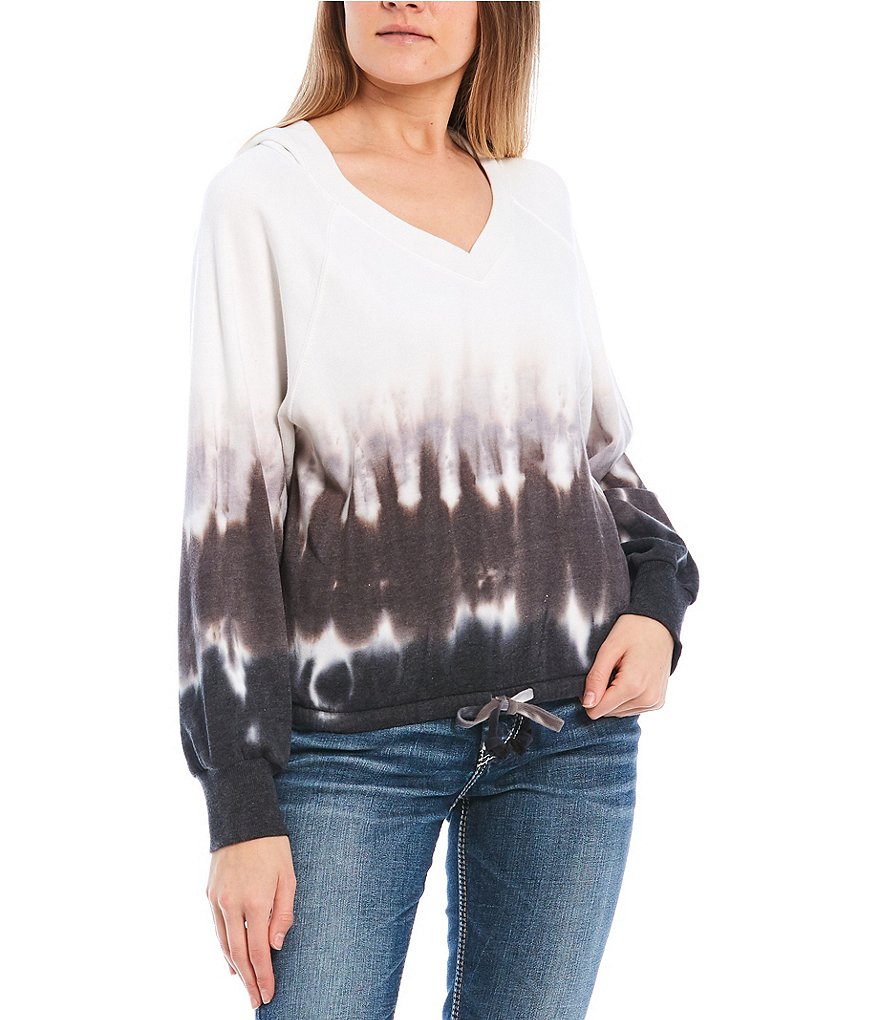 Love On A Hanger Tie-Dye Banded Hoodie