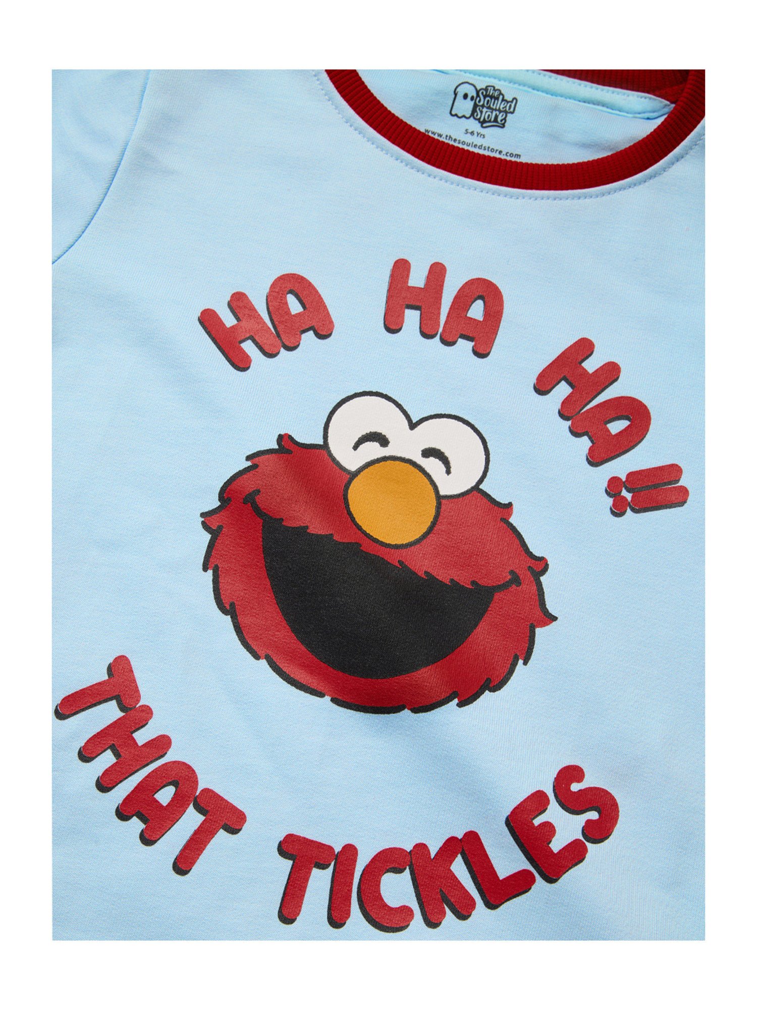 The Souled Store Kids Blue Graphic Print Full Sleeves Sweatshirt