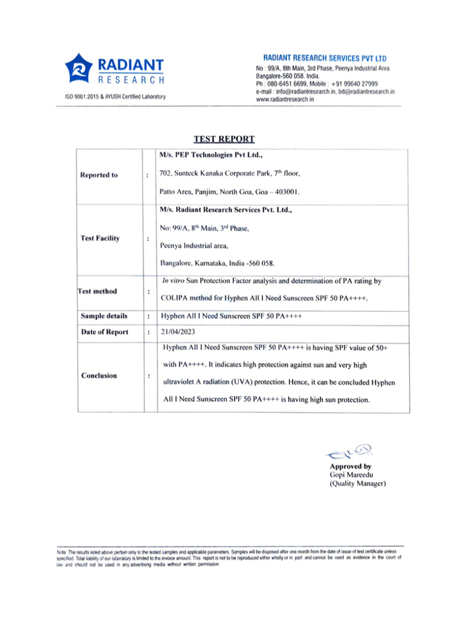 Hyphen All I Need Sunscreen SPF 50 PA++++ - 50 ml