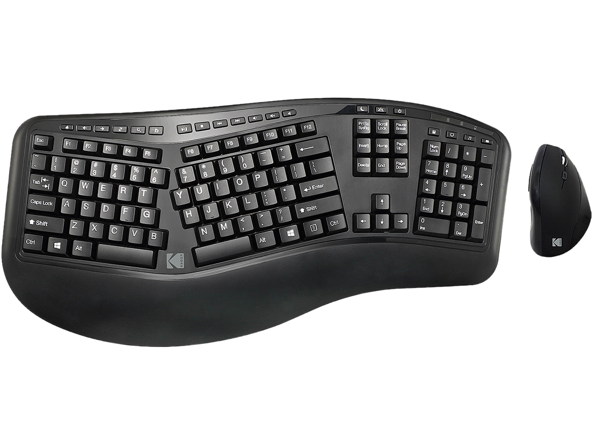 Kodak TRUFORM 1500 Wireless Ergonomic Keyboard and Mouse