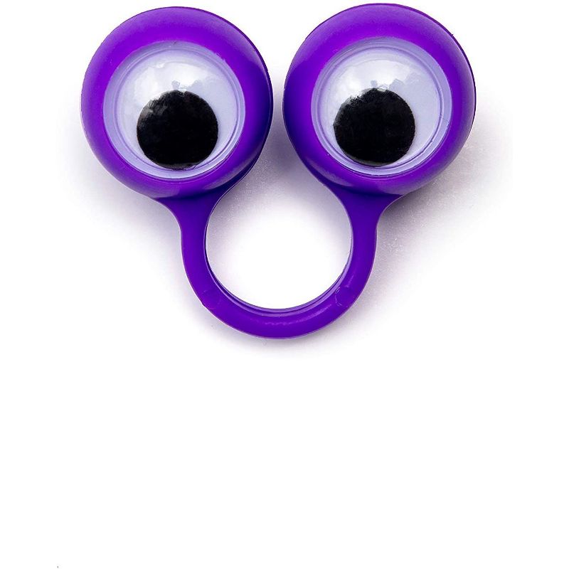 Spooky Central 60 Pack Eyeball Finger Puppets for Halloween Party Favors, 4 Colors