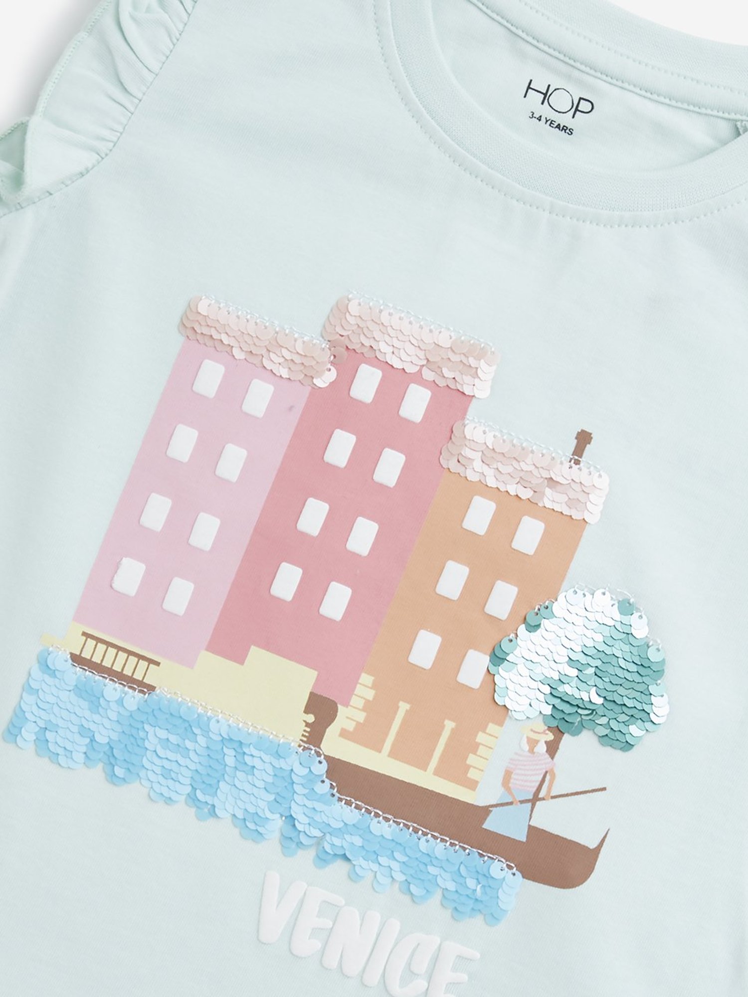 HOP Kids by Westside Mint Cityscape Design Cotton T-Shirt