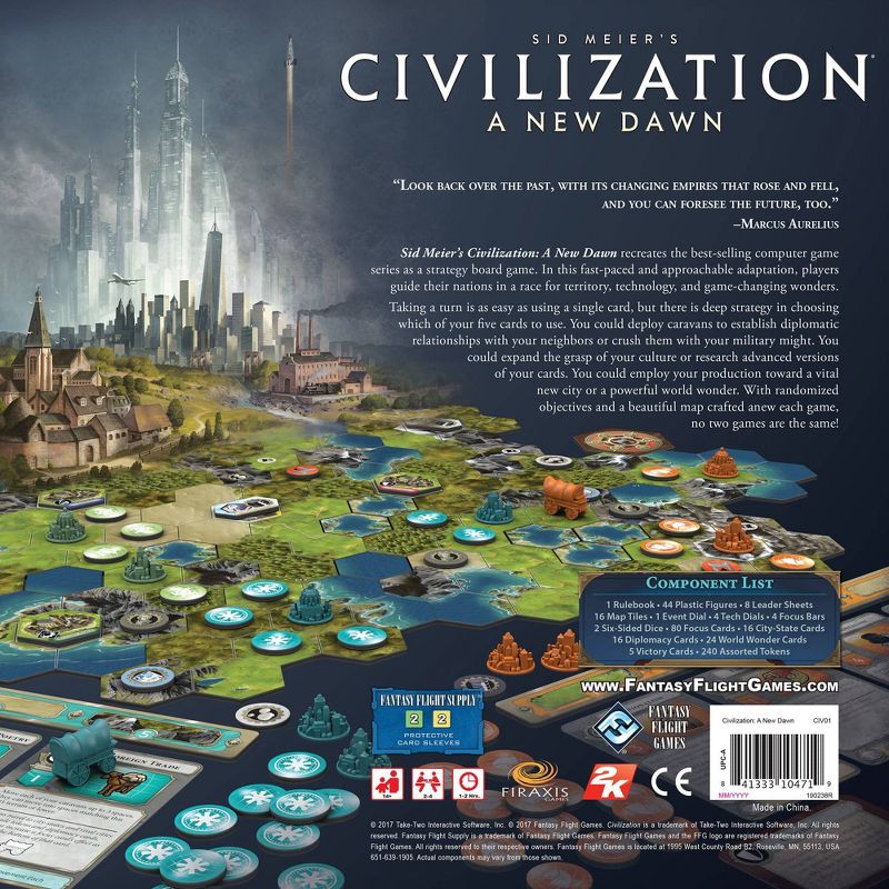 Fantasy Flight Games Sid Meier's Civilization: A New Dawn Board Game