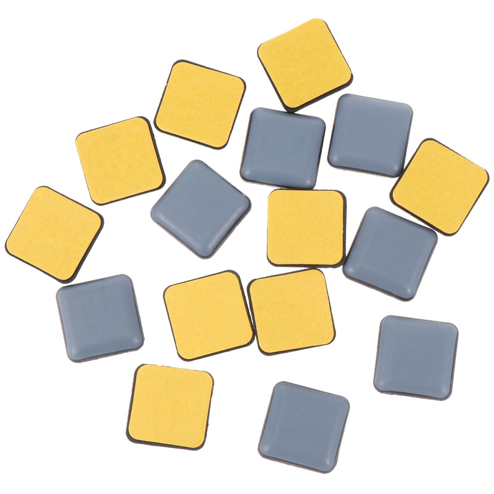 16pcs Furniture Leg Bottom Feet Square Pads Non-skid Floor Furniture Mat (25mm)