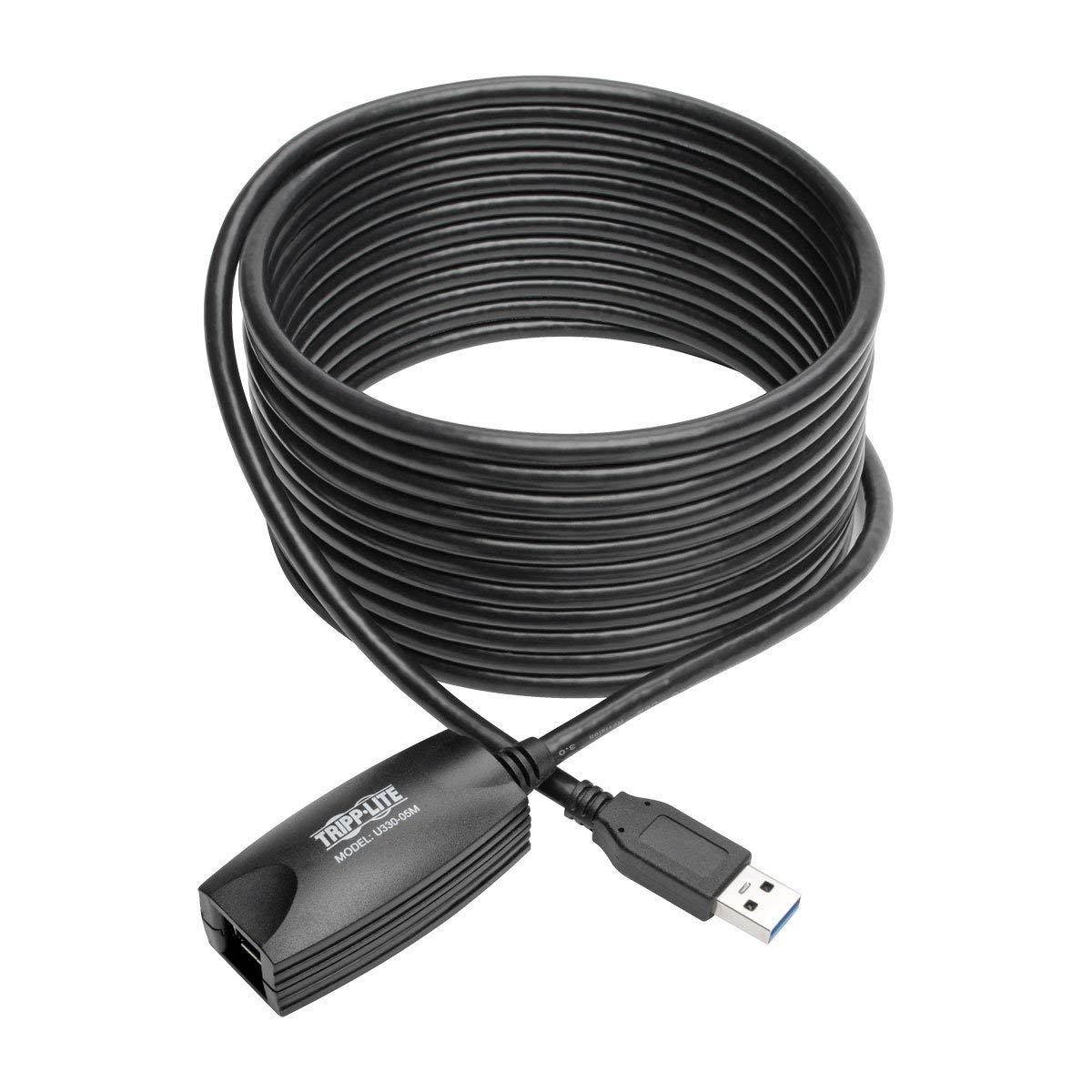 Tripp Lite USB 3.0 SuperSpeed Active Extension Cable Repeater Cable (USB-A M/F) 5M 16' (U330-05M)