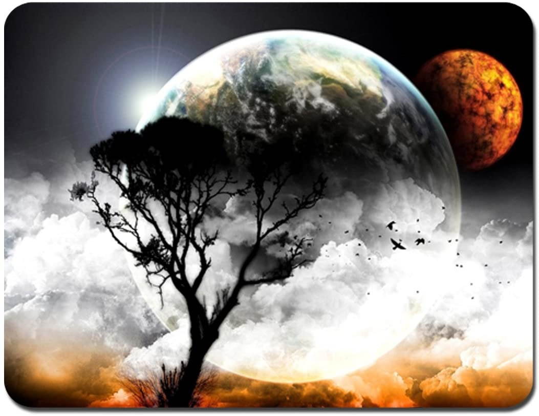 Meffort Inc Standard 9.5 x 7.9 Inch Gaming Mouse Pad - Planet Mars View