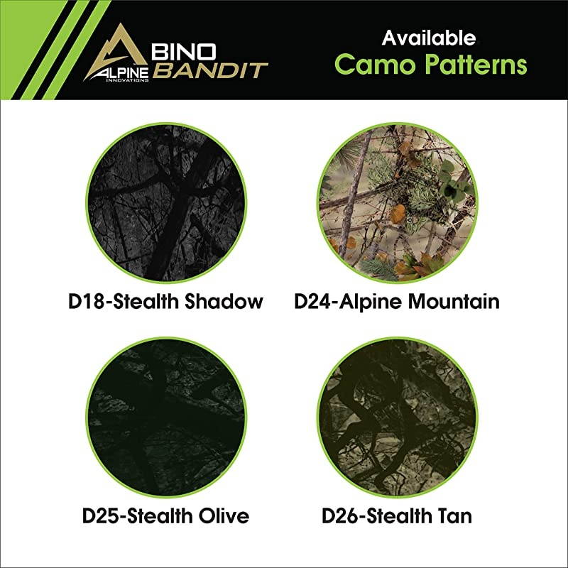 Bino Bandit Blocks Glare Improves Visual Acuity and Reduces Eye Fatigue FITS All Binoculars Stealth Tan