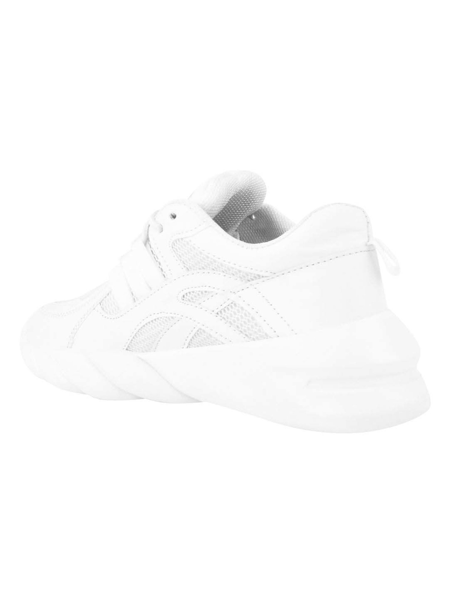 Shoetopia Kids White Casual Sneakers