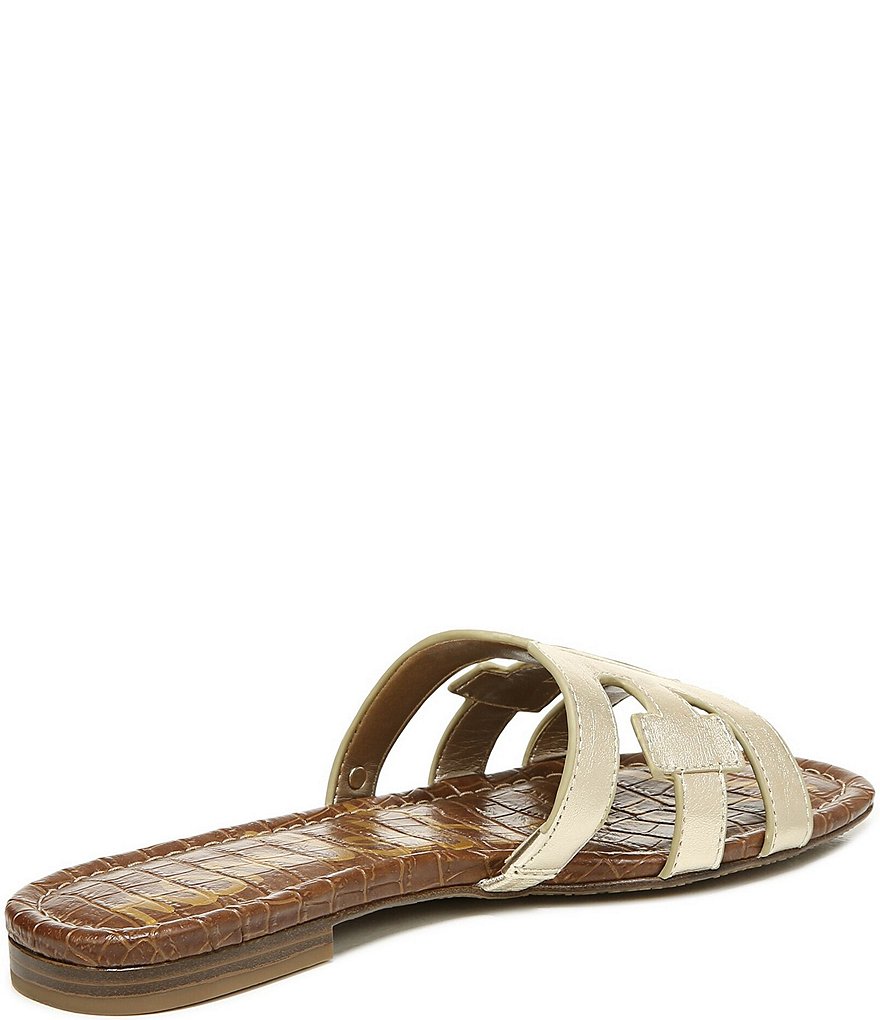Sam Edelman Bay Metallic Double E Leather Sandals