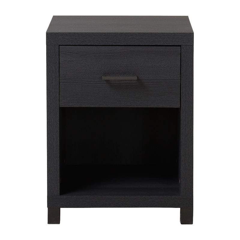 Cary 1 Drawer Nightstand Black/White - Loft 607