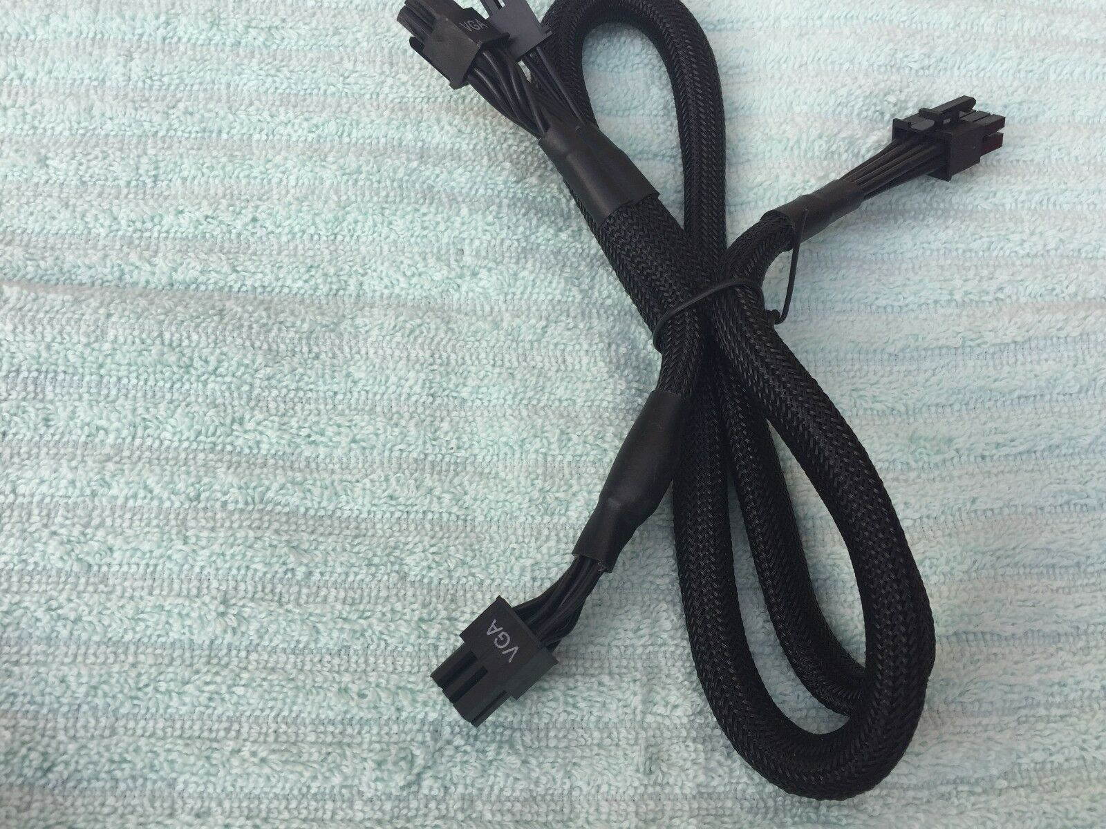 2 pcs EVGA SuperNOVA 8 PIN TO dual (6+2) pin+6 pin PCIE VGA Power Supply Cable