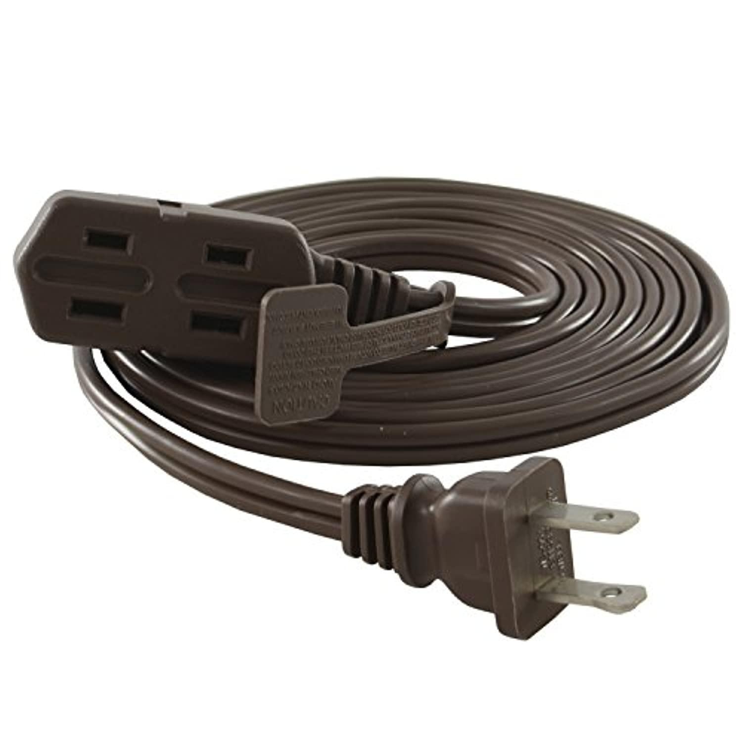 conntek 3bw115t-108 3-pack indoor household extension cord with tri-outlets, 9-feet, 13-amp