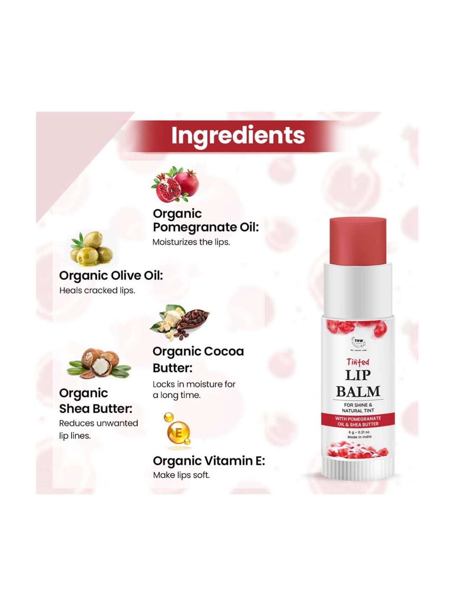 Earthraga Spiced Chai Organic Lip Balm - 4 gm