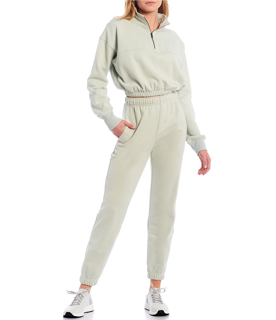 NIA Knit Cinched Quarter-Zip Long Sleeve Coordinating Pullover