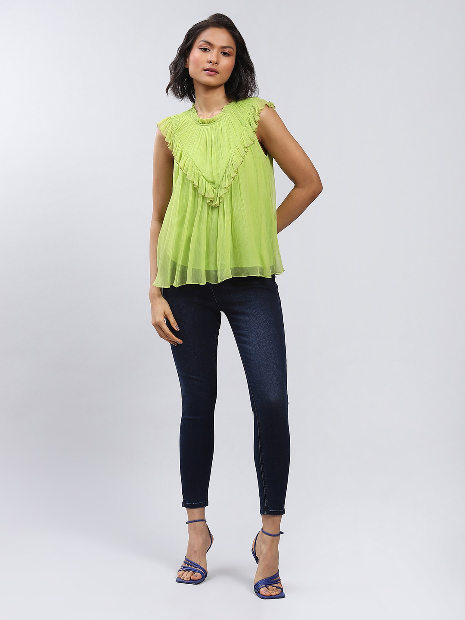 Label Ritu Kumar Green Top