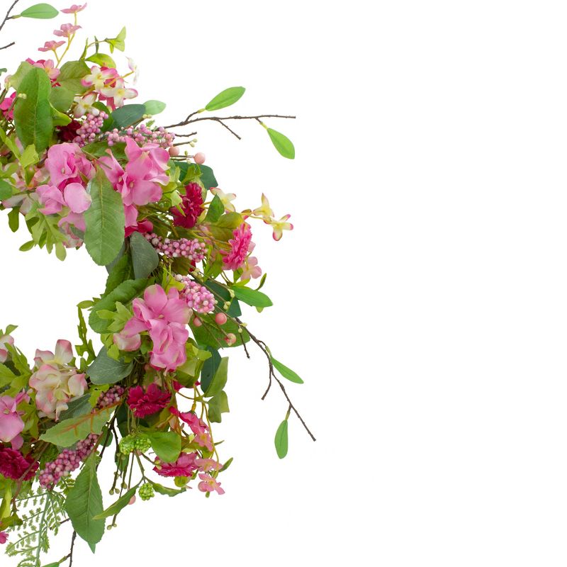 Northlight Frosted Pine Cone and Foliage Artificial Christmas Twig Wreath - 15 Inch, Unlit