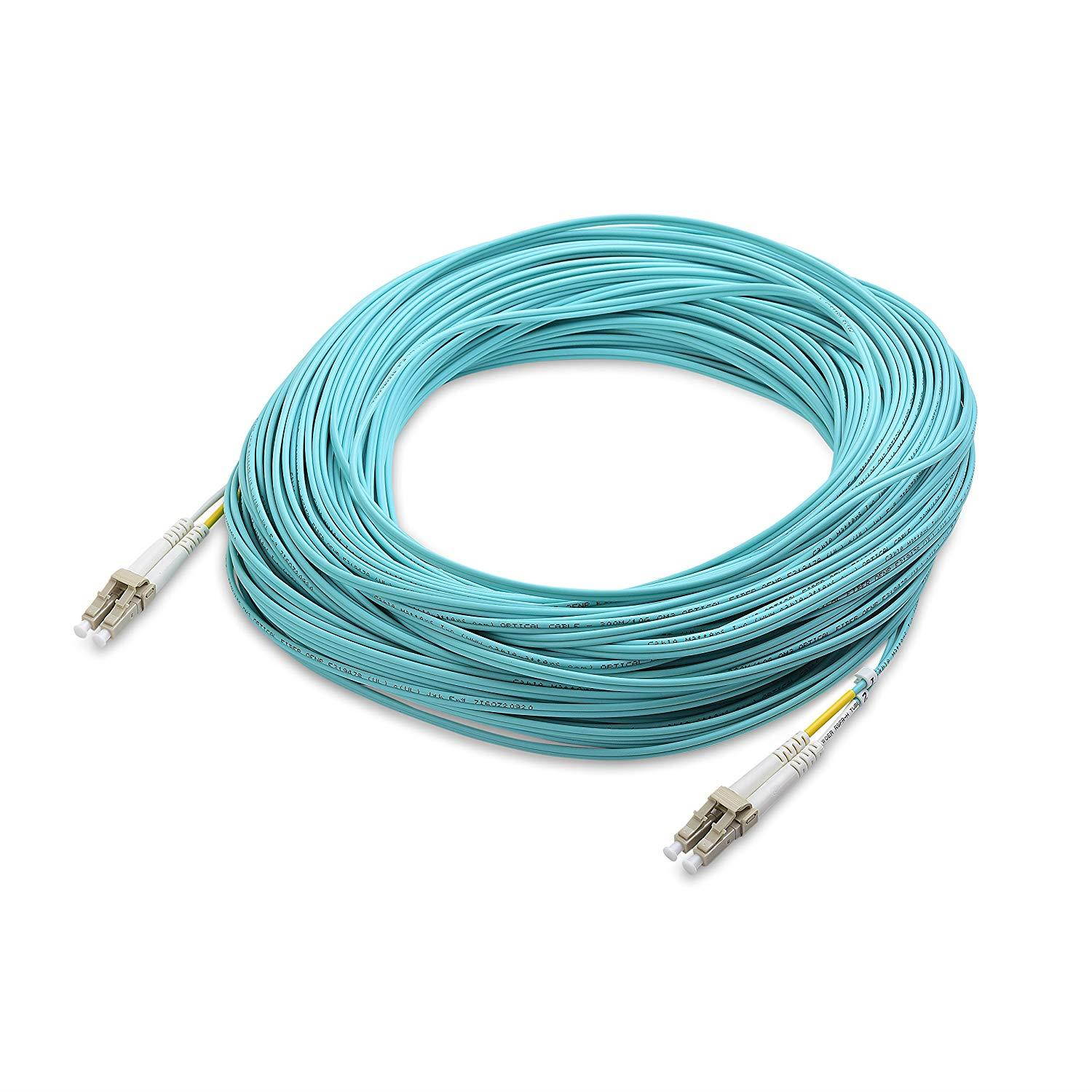 Cable Matters 10Gb 40Gb Multimode Duplex 50/125 OFNP Fiber Cable (OM3 Fiber Optic Cable/LC to LC Fiber Patch Cable) 50m - Available 1m - 50m