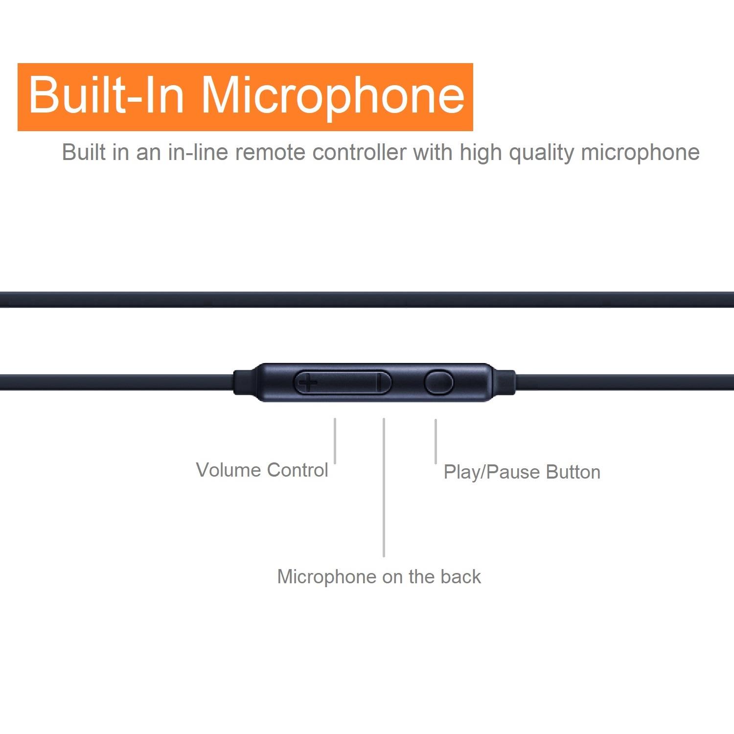 OEM Stereo Earphones (EO-EG920) w/Microphone, Volume Control & Ear Gels for Samsung S7/S7 Edge,S6/S6 Edge - White 2Pack